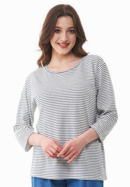 ORGANICATION 3/4 Arm Shirt aus Bio-Baumwolle und Leinen ORGANICATION 3/4 Arm Shirt aus Bio-Baumwolle und Leinen