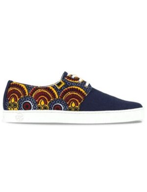 PANAFRICA Bunte Sneaker - Tombouctou - Blau - Unisex