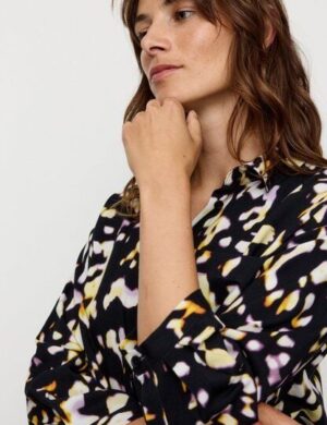 Damen Bluse aus LENZING ECOVERO Viskose – CYPRESS BLURRY – recolution