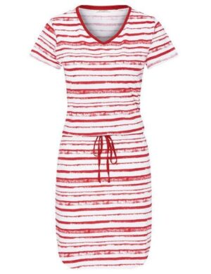 recolution Damen Jersey-Kleid Stripes