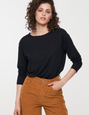 Damen Longsleeve aus LENZING ECOVERO Viskose - FUCHSIA - recolution