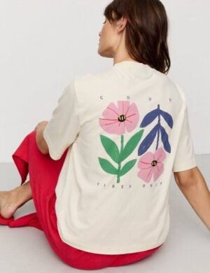 Damen T-Shirt aus Bio-Baumwolle – AZOLLA GOOD VIBES – recolution