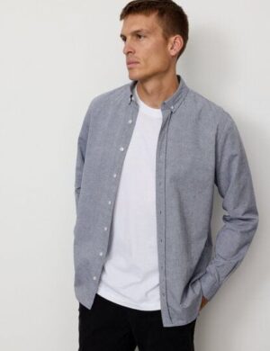 Herren Hemd aus Bio-Baumwoll-Leinen Mix – CORN – recolution