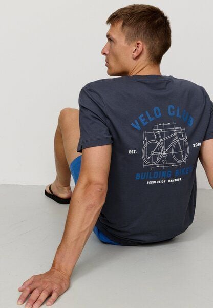 Herren T-Shirt aus Bio-Baumwolle - AGAVE VELO CLUB - recolution Herren T-Shirt aus Bio-Baumwolle - AGAVE VELO CLUB - recolution