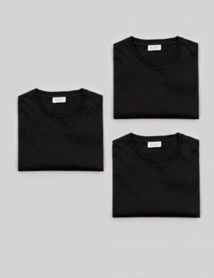SANVT Das Perfekte T-Shirt - Schwarz (3 Pack)