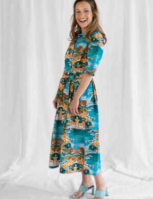 Sophia Schneider-Esleben Dress Marie, Mimosa – Damenkleid aus Bio-Baumwolle