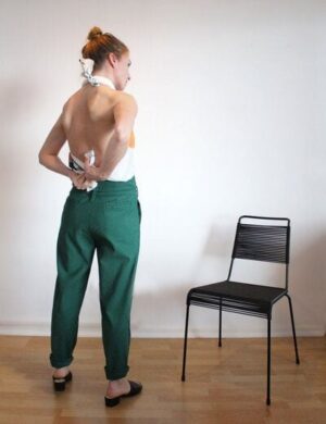 Sophia Schneider-Esleben Hose Eva – Damenhose, Bundfaltenhose, Highwaist aus Bio-Baumwolle