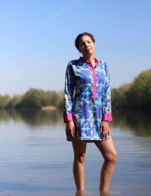 Sophia Schneider-Esleben Tunika Europa – Lange Bluse aus Bio-Baumwolle