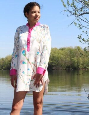 Sophia Schneider-Esleben Tunika Hanami – Lange Bluse aus Bio-Baumwolle