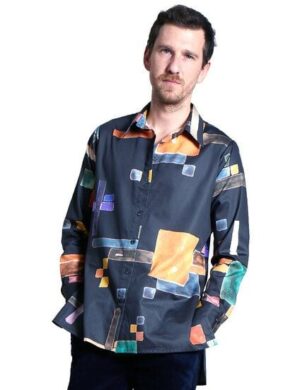 Sophia Schneider-Esleben Unisex Shirt Lui, Triadic - Unisex Hemd Damenhemd und Herrenhemd aus Bio-Baumwolle