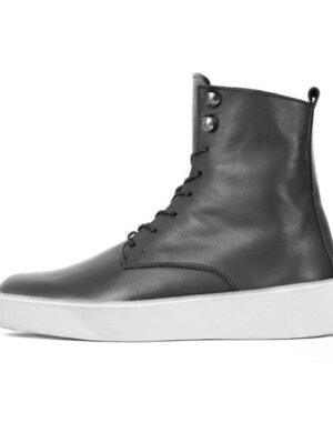 SORBAS '96v vegane Boots aus recycling Kunstleder Schwarz
