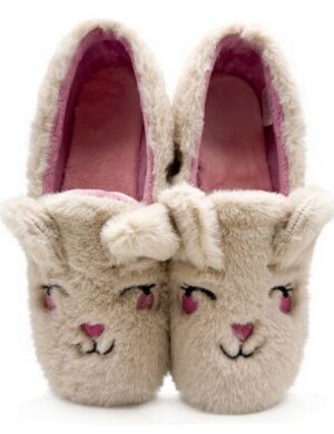 Veganer thies ® Rec Rabbit Closed Slipper aus kuscheligem recyceltem PES