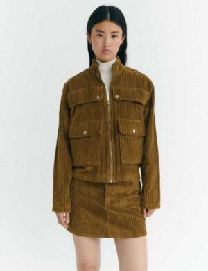 thinking mu Damen Jacke - Corduroy Celia Jacket - aus Baumwolle