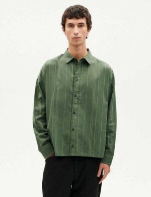 thinking mu Dark Eucaliptus Jimmy Shirt