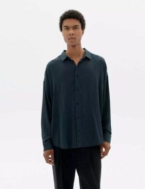 thinking mu Streifen-Hemd aus Bio-Baumwolle Modell: Haru
