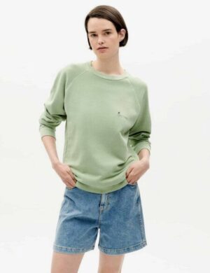 thinking mu Sweatshirt mit Rundhalsausschnitt - FTP - aus 100% biologisch angebauter Baumwolle