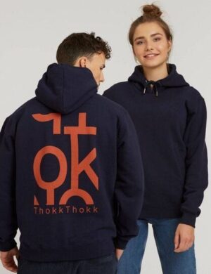 ThokkThokk TT1044 Hoodie Five Letters unisex dark navi (GOTS, vegan)