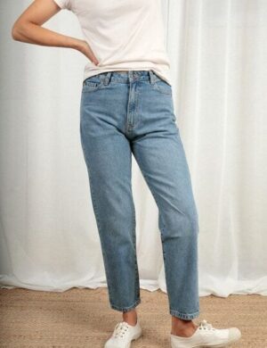 TORLAND High Waist Damenjeans – Mom Style MARIA