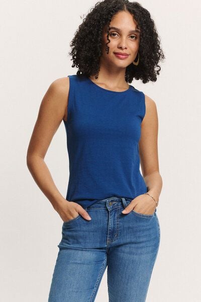 TRANQUILLO Jerseytop Junaa Slub Jersey mit Rücken-Schlitz (1020001) TRANQUILLO Jerseytop Junaa Slub Jersey mit Rücken-Schlitz (1020001)