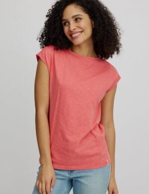 TRANQUILLO Lockeres Shirt mit Knopfleiste am Rücken GOTS Biobaumwolle (S25C42)