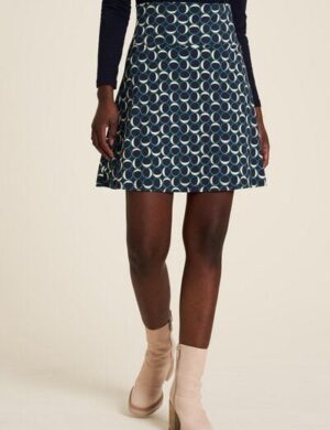 TRANQUILLO Minirock in A-Linie mit buntem Allover-Print (W23F03)