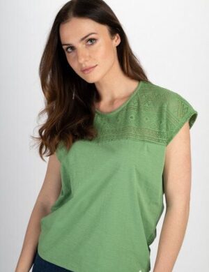 TRANQUILLO Shirt mit Spitzendetails (S25X45)