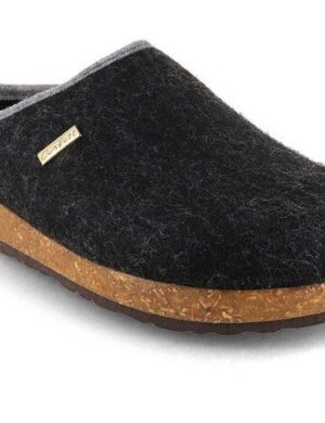Tuffeln Vegane Hausschuhe im Tiroler Clogs Design - Unisex Filzpantoffeln mit Korkfußbett