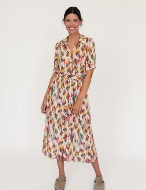 TWOTHIRDS Matsu - Ikat Print Ecru