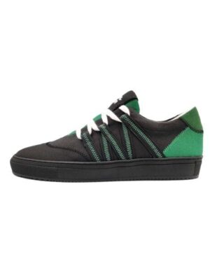 VAER LIMITIERT Nachhaltiger Sneaker: Recycled / Upcycled / Zirkulär / Vegan - Green Black Phoenix