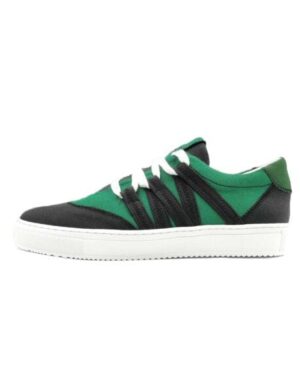 VAER LIMITIERT Nachhaltiger Sneaker: Recycled / Upcycled / Zirkulär / Vegan - Green White Phoenix