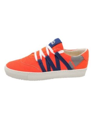 VAER LIMITIERT Nachhaltiger Sneaker: Recycled / Upcycled / Zirkulär / Vegan - Orange Blue Phoenix
