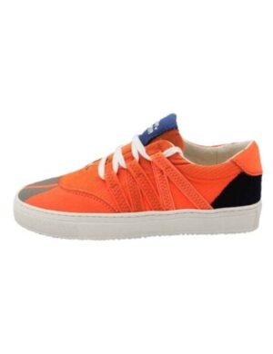 VAER LIMITIERT Nachhaltiger Sneaker: Recycled / Upcycled / Zirkulär / Vegan - Orange Phoenix