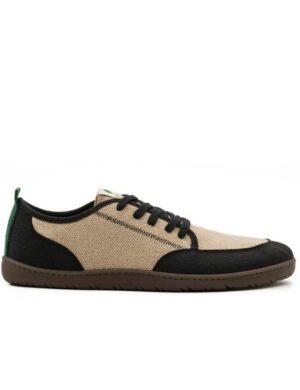 Vesica Piscis Footwear CLAXTON vegan barefoot black-linen