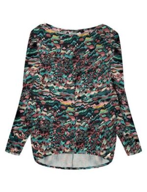 WiDDA berlin Buntes Oversize Longsleeve SLABBY aus ECOVERO