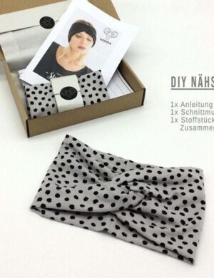 WiDDA berlin DIY Nähset Stirnband Punkte