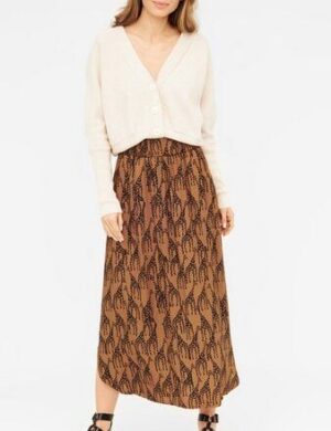 WiDDA berlin Gemusterter Midirock mit Giraffen Print aus ECOVERO