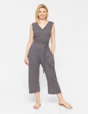 WiDDA berlin grauer Overall JENIBAS aus Bio-Baumwoll Jersey