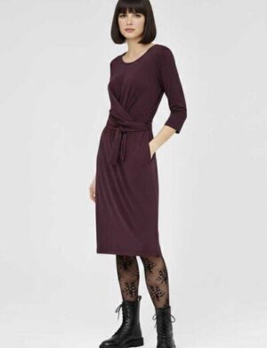 WiDDA berlin Jerseykleid SLINGA in Beere aus Bio Baumwolle