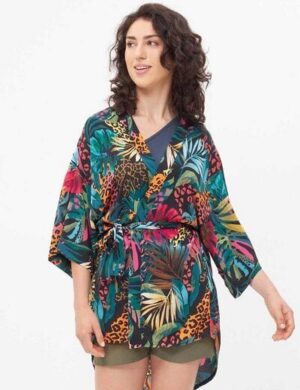 WiDDA berlin Kimono UMA tropic Print aus ECOVERO®