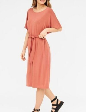 WiDDA berlin Wickelkleid ANNA Apricot aus ECOVERO® Jersey