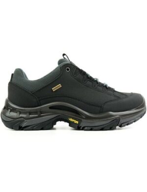 Will's Vegan Shop Wasserdichte Wanderstiefel Schwarz Damen