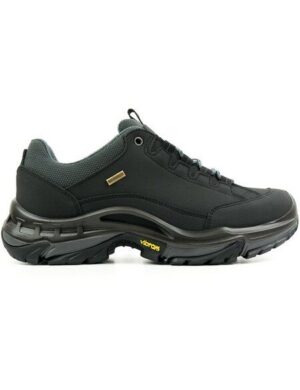 Will's Vegan Shop Wasserdichte Wanderstiefel Schwarz Herren 14-03-01