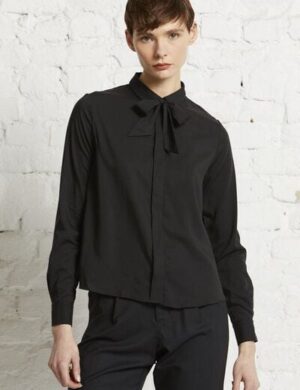 Wunderwerk Damen Blouse aus 100% Lyocell TENCEL bow blouse
