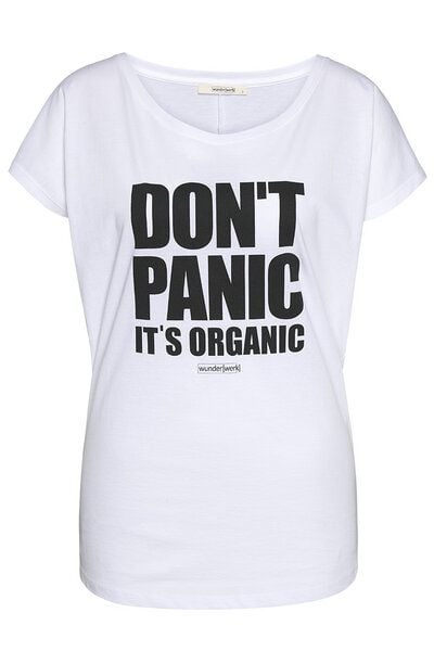Wunderwerk Damen Tee aus Bio-Baumwolle Tee don't panic block Wunderwerk Damen Tee aus Bio-Baumwolle Tee don't panic block