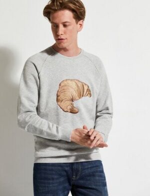 Wunderwerk Herren Pullover aus Bio-Baumwolle croissant embroidery