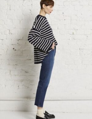 Wunderwerk Oversize crewknit stripes