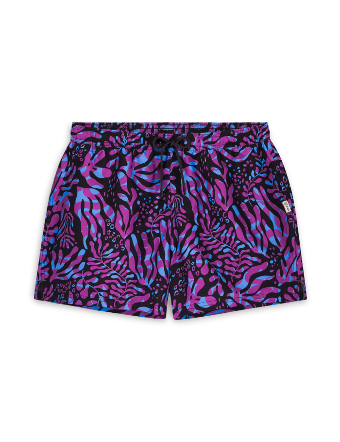 Badeshorts Leafs Schwarz
