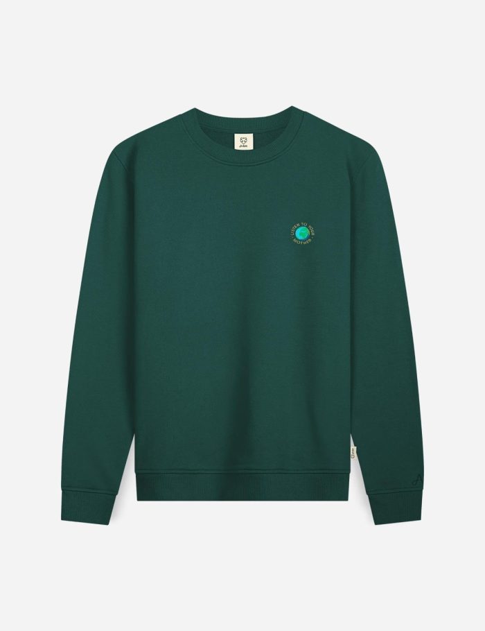 Sweatshirt Listen To Yr Mother Gr&uuml;n