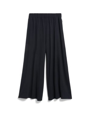 Hose Jersey Cropped Schwarz