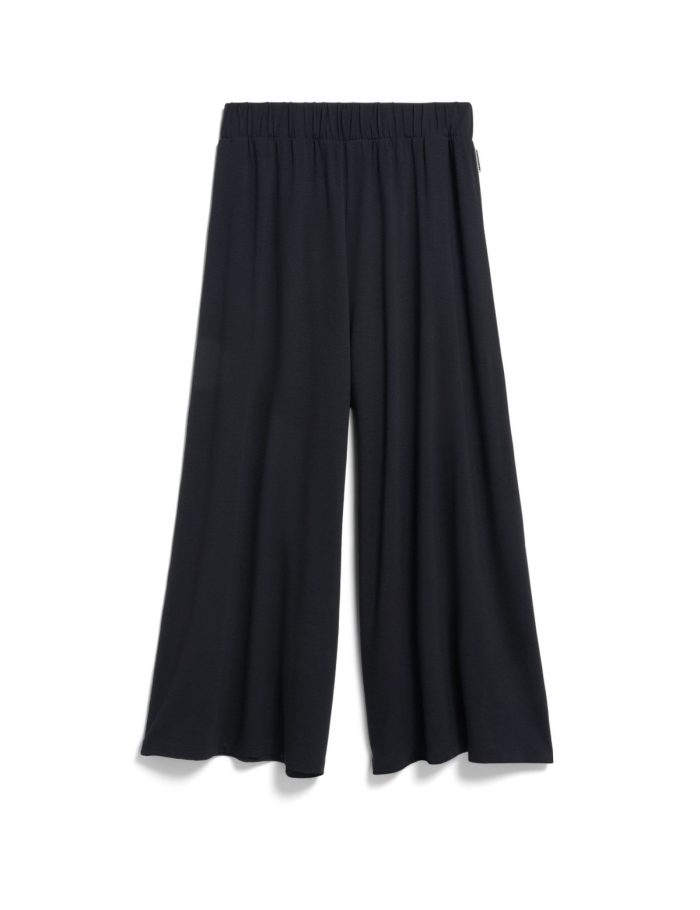 Hose Jersey Cropped Schwarz